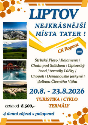 Obrázek LIPTOV - nejkrásnější místa Tater