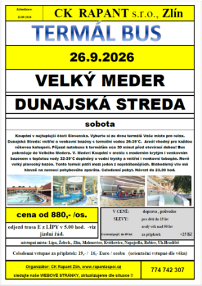 Obrázek Velký Meder, Dun. Streda - leták