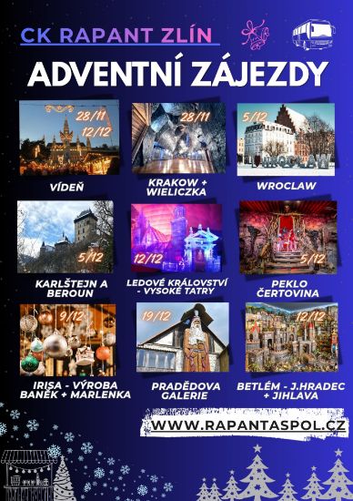 Obrázek ADVENTNÍ ZÁJEZDY leták